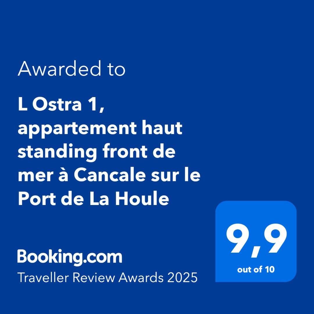 L Ostra 1, Appartement Haut Standing Front De Mer A Cancale Sur Le Port De La Houle Kültér fotó